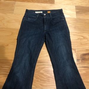 Anthropologie Pilco flare bottom denim